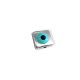 Μεταλλική Ζάμακ Χυτή Χάντρα Κύβος Επίπεδος Μάτι με Σμάλτο 12mm (Ø1mm) 