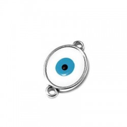 Zamak Connector Oval Eye w/ Enamel 16x20mm