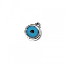 Zamak Charm Round Eye w/ Enamel 10mm