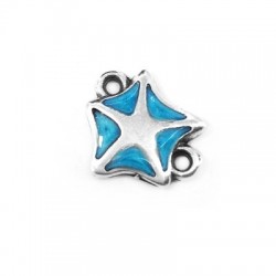 Metal Zamak Cast Connector Seastar with Enamel 13mm