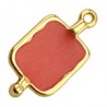 24K Gold Plated/ Coral