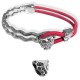 Media Pulsera de Metal Zamak Set 53x31mm + "Leopardo" 10x10mm