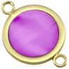 24K Gold Plated/Transparent Purple