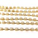 Brass Cup Chain 4.3mm with Acrylic Stones
