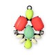 Brass Pendant Resin Combo 43x31mm