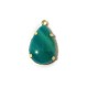 Charm in Metallo con Cabochon in Resina Incastonato 13x18mm