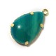 Brass Pendant Setting with Resin 20x30mm