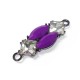 Combinaison Pendentif en Laiton et Résine 14 x 32 mm
