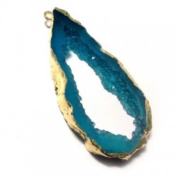 Colgante de Resina Geoda Ovalado Irregular 28x53mm