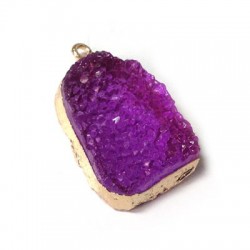 Charm con Resina Geode Irregolare 22x25mm