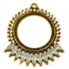 Brass Antique/White