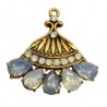 Brass Antique/Light Blue