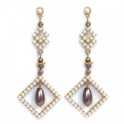 Connecteur en Zamak avec Perles 15 x 17 mm
