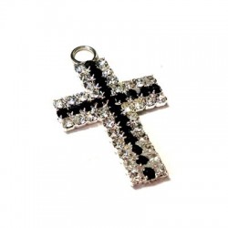 Croix en Strass 19.5 x 30 mm