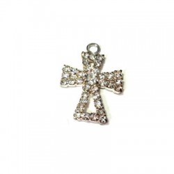 Croix en Strass 17 x 25.5 mm
