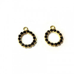 Rhinestone rond 10 mm