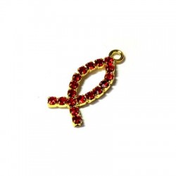 Poisson en Strass 9 x 20 mm