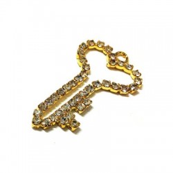 Clé en Strass 24 x 34 mm