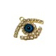 Pendentif œil en Métal avec Strass 20.5 x 27 mm