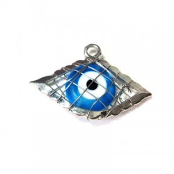 Metal Zamak  with Glass Eye and Wire 21x31mm