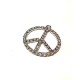 Peace Sign with Strass 20mm