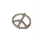 Signe de paix avec Strass 20 mm