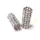 Entrepieza Tubo con Strass 13x31mm