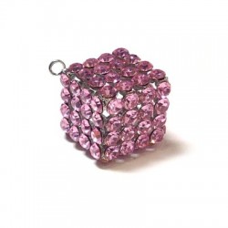 Cube avec Strass 20 mm