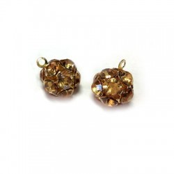 Boule avec Strass 10 mm
