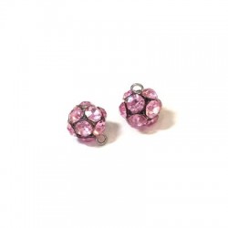 Boule avec Strass 12 mm