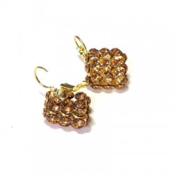 Boucle D'Oreille en Strass 18 x 7 mm