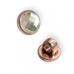 Zamak rond 10 mm avec Cristal Ø3.5 mm
