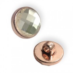 Zamak rond 15 mm avec Cristal Ø3.5 mm