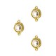 Zamak Charm Round with Pearl 13.5mm