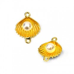 Zamak Connector Shell with Pearl 16x20mm