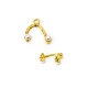 Colgante de Metal Zamak Rama con Perla ABS 16x17mm