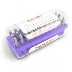 Kit Μεταλλικών Σφραγίδων Γράμματα Κεφαλαία Σχέδια 4mm(33τμχ)