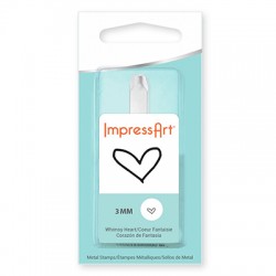 ImpressArt Whimsy Heart 3mm Design Stamp