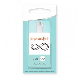 Μεταλλική Σφραγίδα Άπειρο Impress Art 6mm