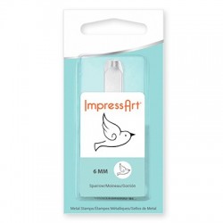 Μεταλλική Σφραγίδα Σπουργίτι Impress Art 6mm