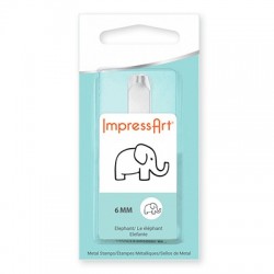 Μεταλλική Σφραγίδα Ελέφαντας Impress Art 6mm