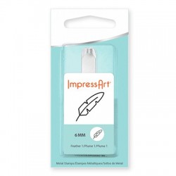 Μεταλλική Σφραγίδα Φτερό Impress Art 6mm