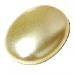 Pearl ABS Oval/Flat 29x39mm