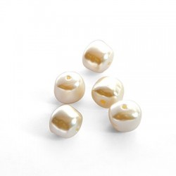 ABS Irrégulier Nacré 13 x 14 mm Ø 2 mm