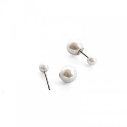 Ensemble de Boucles D'Oreilles en Perles 8 mm