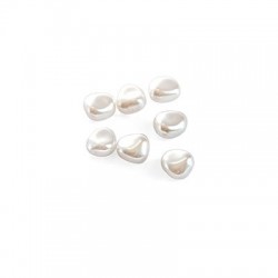 Pearl ABS Irregular 10x11mm Ø1.5mm