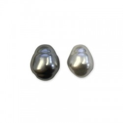 Perle ABS Ovale Irrégulière 16 x 20 mm Ø 1.2 mm