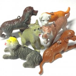 Chiens en PVC ~ 60 x 40 mm