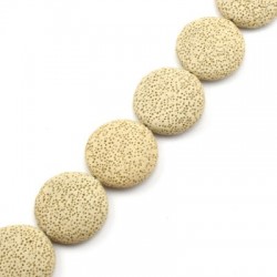 Sandlava Bead Round Flat 32mm/8mm