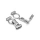 Fermoir Magnétique en Argent 925 120 x 16 mm